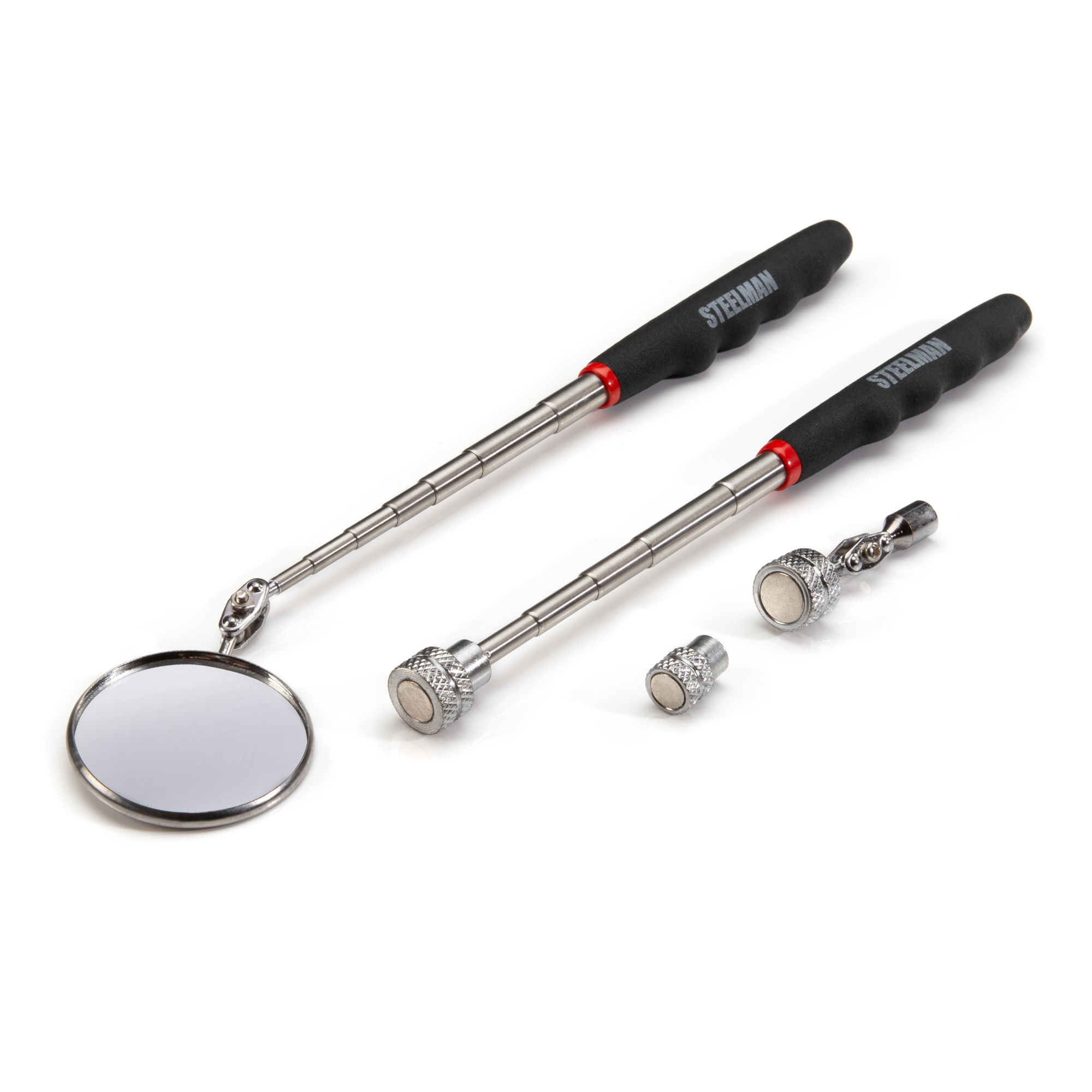 STEELMAN 4-Piece Magnetic Pick Up and Inspection Tool Kit, Model# 41813
